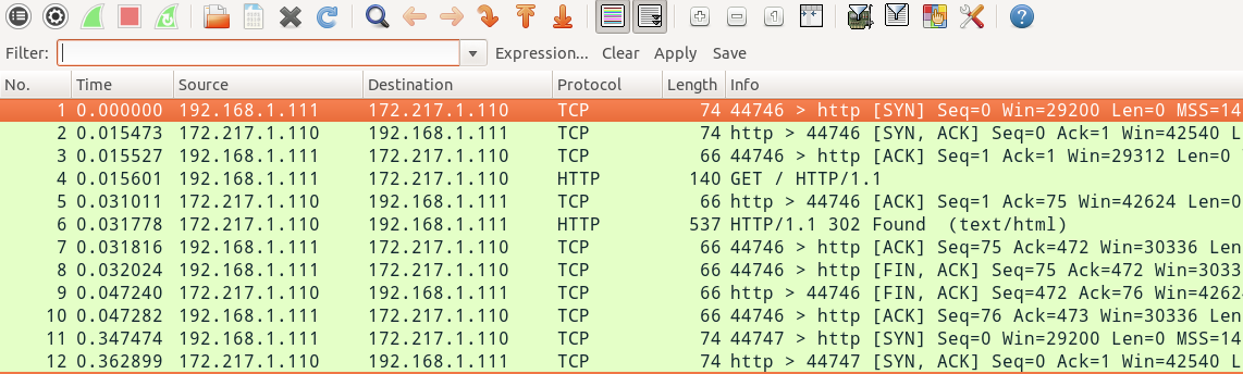 android tcpdump wireshark