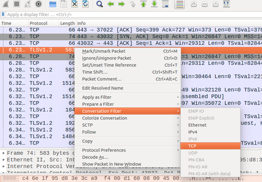 wireshark filter port filter